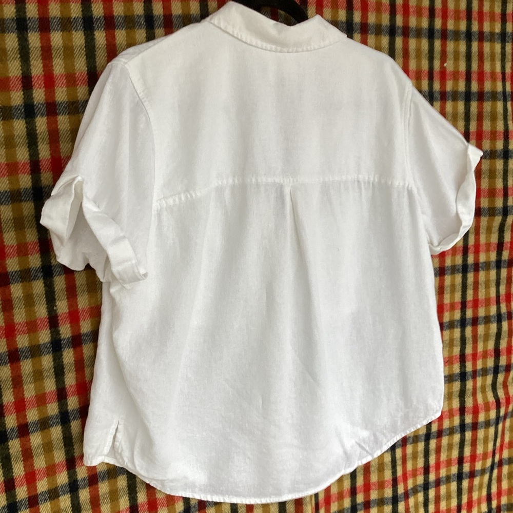 Universal thread button down linen shirt - image 6